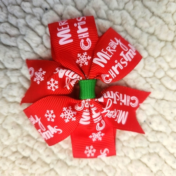 Christmas Clip in bows - Picture 6 of 7